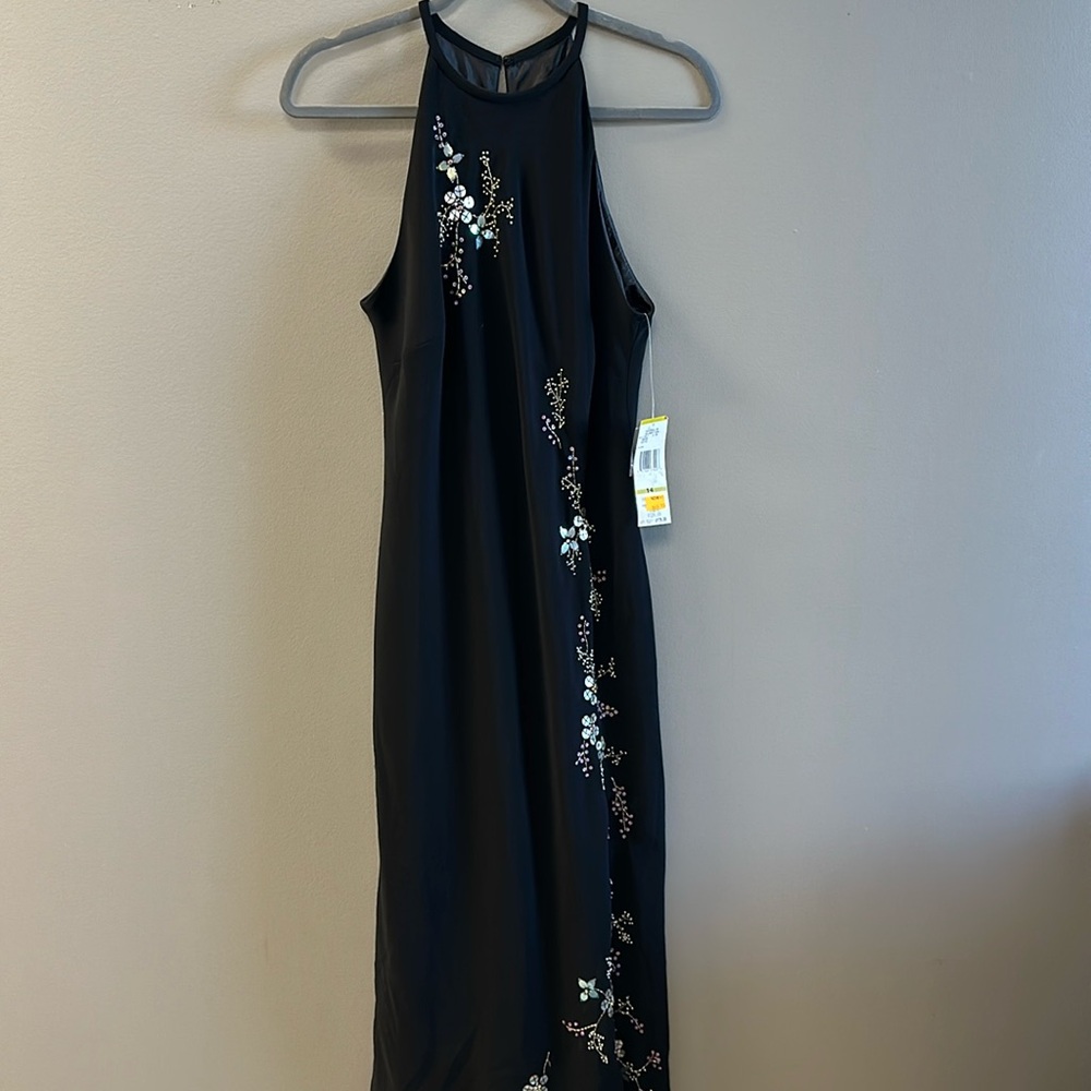 Jones New York Black Floral Maxi Dress
